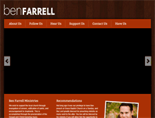 Tablet Screenshot of benfarrellministries.org